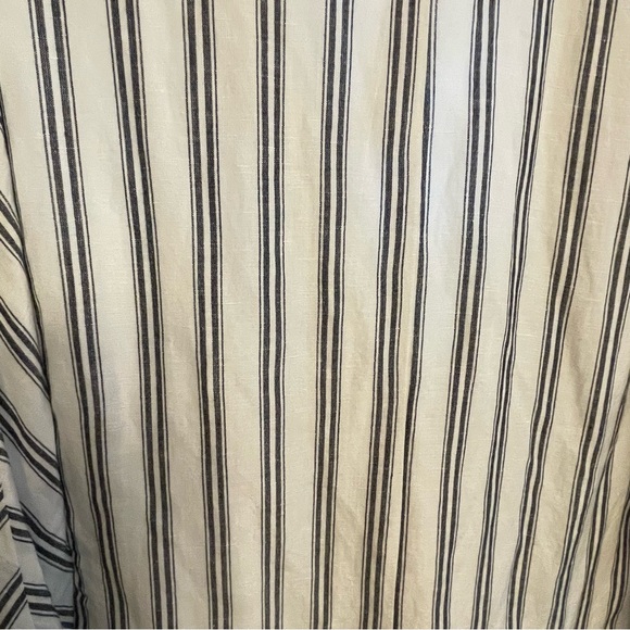 Anthropologie Pilcro White and Blue Striped Blazer Relaxed Fit - Picture 9 of 10